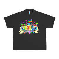 Pigment Black I am enough Urban Heavy Tee - FaDigitalArtStudio