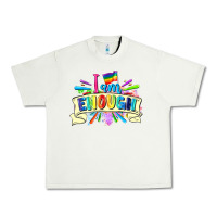 Pistachio I am enough Urban Heavy Tee - FaDigitalArtStudio