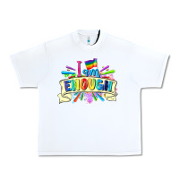 White I am enough Urban Heavy Tee - FaDigitalArtStudio
