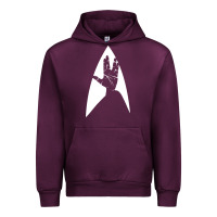 Mauve Wine live long and prosper Urban Hoodie - linhVisuals
