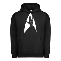 Pigment Black live long and prosper Urban Hoodie - linhVisuals