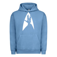 Pigment Pebble Blue live long and prosper Urban Hoodie - linhVisuals