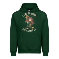 Forest Green i like big books Urban Hoodie - linhVisuals