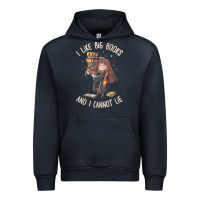 Navy i like big books Urban Hoodie - linhVisuals
