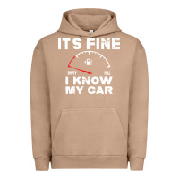 Pigment Burro Empty gas gauge it’s fine i know my car low fuel joke Urban Hoodie - linhVisuals