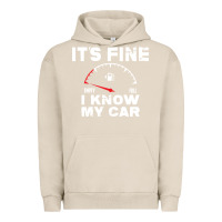 Pigment French Oak Empty gas gauge it’s fine i know my car low fuel joke Urban Hoodie - linhVisuals