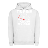 Pigment Lunar Rock Empty gas gauge it’s fine i know my car low fuel joke Urban Hoodie - linhVisuals