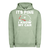 Pigment Oil Green Empty gas gauge it’s fine i know my car low fuel joke Urban Hoodie - linhVisuals