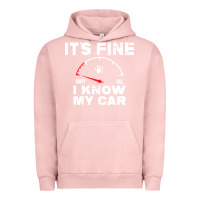 Pigment Salmon Empty gas gauge it’s fine i know my car low fuel joke Urban Hoodie - linhVisuals