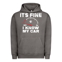 Pigment Tornado Empty gas gauge it’s fine i know my car low fuel joke Urban Hoodie - linhVisuals