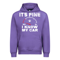 Tulip Empty gas gauge it’s fine i know my car low fuel joke Urban Hoodie - linhVisuals