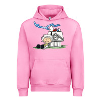 Fuchsia Pink back to the peanuts Urban Hoodie - linhVisuals