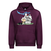 Mauve Wine back to the peanuts Urban Hoodie - linhVisuals