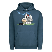 Pigment Midnight Navy back to the peanuts Urban Hoodie - linhVisuals