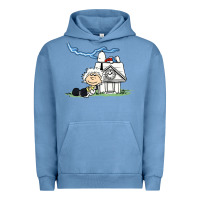 Pigment Pebble Blue back to the peanuts Urban Hoodie - linhVisuals