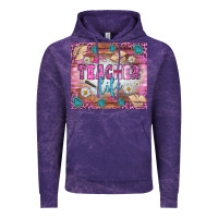 Cloud Purple teacher life tumbler Vintage Hoodie - BundleAndBundleShop