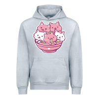 Heather Grey kawaii cat ramen   cute gift Urban Hoodie - linhVisuals