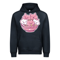 Navy kawaii cat ramen   cute gift Urban Hoodie - linhVisuals