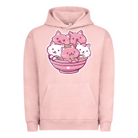 Pigment Salmon kawaii cat ramen   cute gift Urban Hoodie - linhVisuals