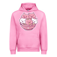 Fuchsia Pink kawaii cat ramen   cute gift Urban Hoodie - linhVisuals