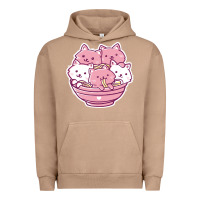 Pigment Burro kawaii cat ramen   cute gift Urban Hoodie - linhVisuals