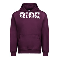 Mauve Wine ride snowboard snowboarding Urban Hoodie - linhVisuals