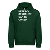 Forest Green newheterosexuality can be cured Urban Hoodie - linhVisuals
