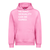 Fuchsia Pink newheterosexuality can be cured Urban Hoodie - linhVisuals