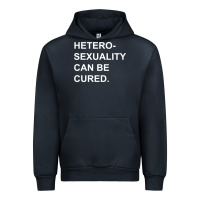 Navy newheterosexuality can be cured Urban Hoodie - linhVisuals