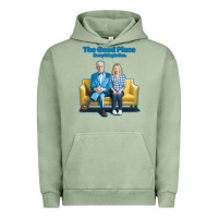 Pigment Oil Green the good place Urban Hoodie - linhVisuals