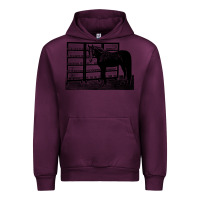 Mauve Wine beautiful jim key  performing horse Urban Hoodie - linhVisuals