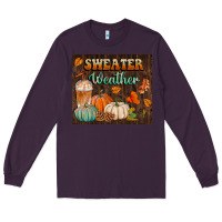 Plum sweater weather tumbler Long Sleeve Tee - BundleAndBundleShop