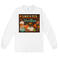 White sweater weather tumbler Long Sleeve Tee - BundleAndBundleShop