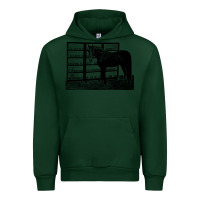 Forest Green beautiful jim key  performing horse Urban Hoodie - linhVisuals