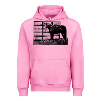 Fuchsia Pink beautiful jim key  performing horse Urban Hoodie - linhVisuals