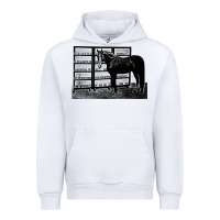 White beautiful jim key  performing horse Urban Hoodie - linhVisuals