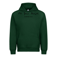 Forest Green Fix your heart america Urban Hoodie - linhVisuals