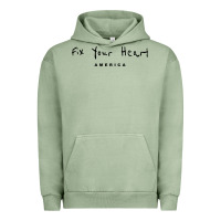 Pigment Oil Green Fix your heart america Urban Hoodie - linhVisuals