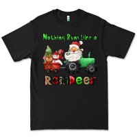 Black nothing runs like a reindeer Premium Tee - CowGirlArtShop