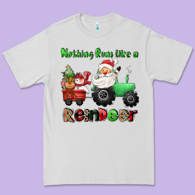 Nothing Runs Like A Reindeer Premium Tee Designed By Cowgirlartshop