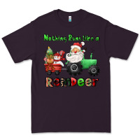 Plum nothing runs like a reindeer Premium Tee - CowGirlArtShop