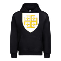 Black arms of the kingdom of jerusalem Urban Hoodie - linhVisuals