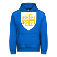 Cobalt arms of the kingdom of jerusalem Urban Hoodie - linhVisuals
