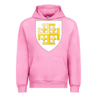 Fuchsia Pink arms of the kingdom of jerusalem Urban Hoodie - linhVisuals