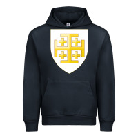 Navy arms of the kingdom of jerusalem Urban Hoodie - linhVisuals