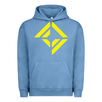 Pigment Pebble Blue corridor crew Urban Hoodie - linhVisuals