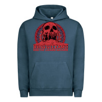 Pigment Midnight Navy crumbling castle   king gizzard and the lizard wizard Urban Hoodie - linhVisuals