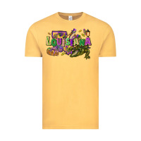 Vintage Mustard Louisiana Mardi Gras Vintage Tee - FaDigitalArtStudio