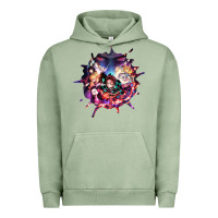 Pigment Oil Green kimetsu no yaibathe hinokami chronicles Urban Hoodie - linhVisuals