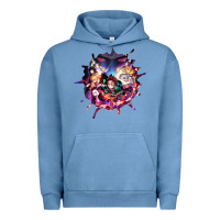 Pigment Pebble Blue kimetsu no yaibathe hinokami chronicles Urban Hoodie - linhVisuals